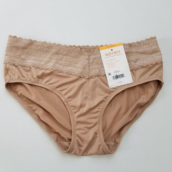 Warners No Pinching No Problems Hipster Panty Beige S / 5 NWT‎ - Picture 1 of 4